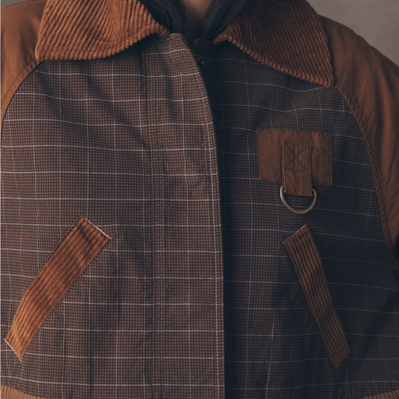 Anthropologie Plaid Cropped Jacket - Picture 3 of 8